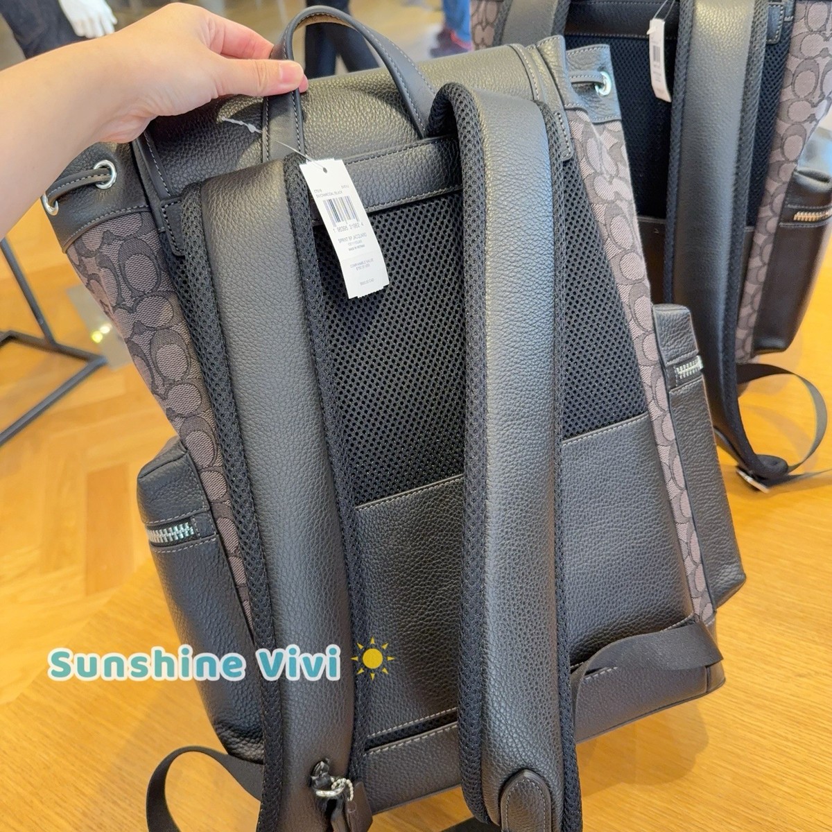 NWT Coach CT016 Men's Spring Backpack In Signature Jacquard Bag