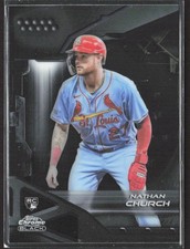 2026 Topps Chrome Black Nathan Church #46 Rookie RC base Cardinals