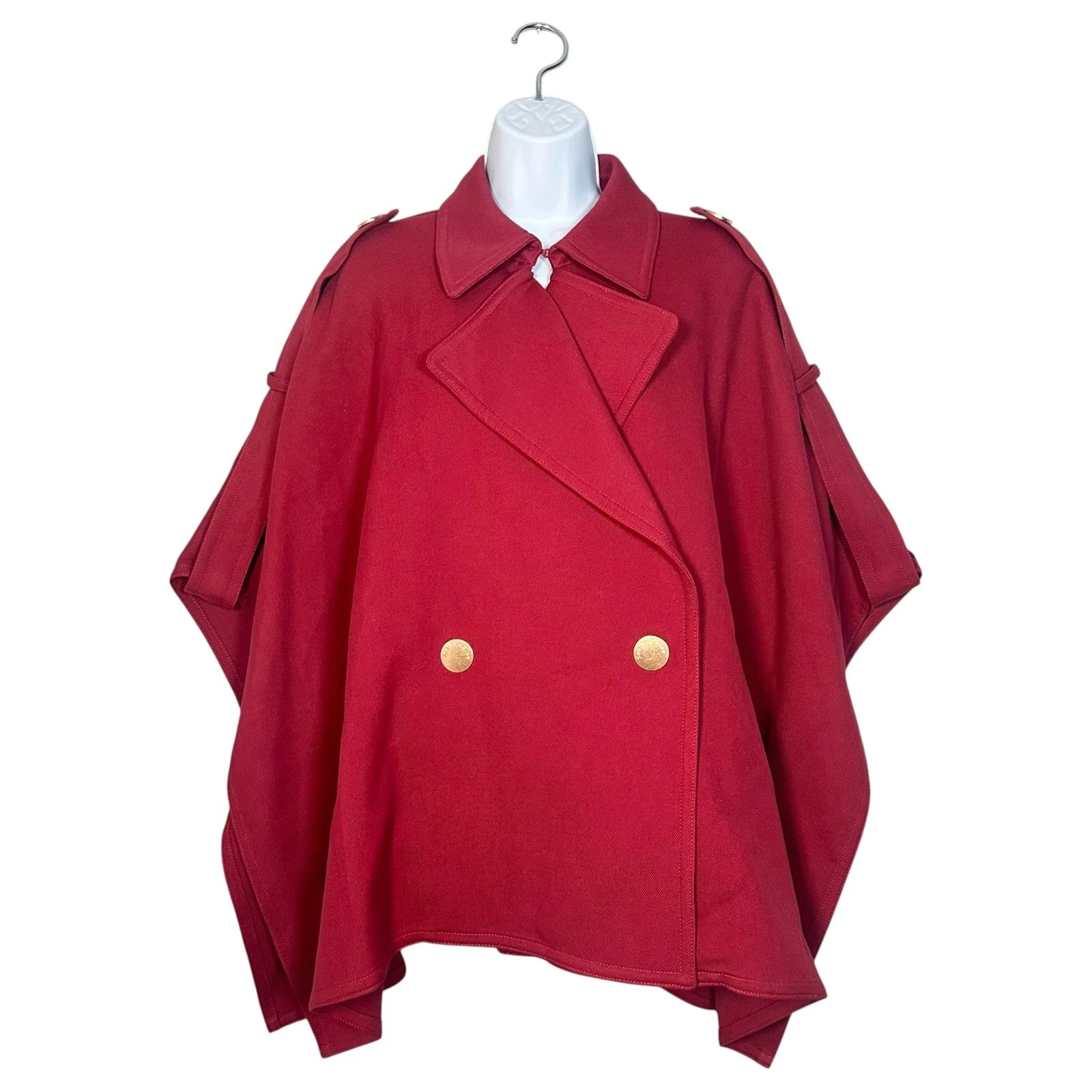 See by Chloe Red Cape Poncho Jacket Coat Size 40 Oversized Parisian Chic
Opens in a new window or ta