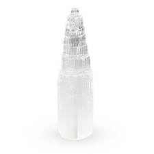 Selenit Turm 20 cm – Heilstein für Schutz, Energiearbeit & Meditation
