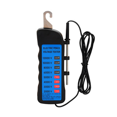 Electric Fence Voltage Tester, 12KV Fence Tester 8 Neon Indicator Lights/Fence T