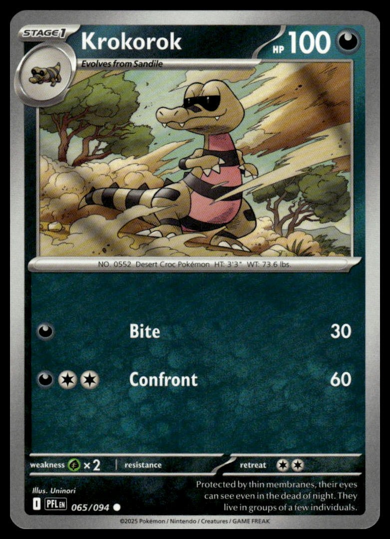 Krokorok ME02: Phantasmal Flames 065/094 Normal NM