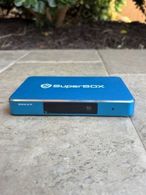 SuperBox S6 Max Android TV Box 4K Smart Media Stream Time Shift Voice Untested