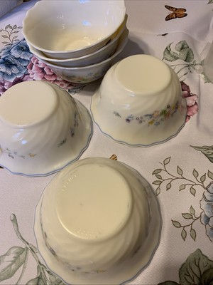 French 6 Pieces Ar Copal Victoria Small Bowl Set