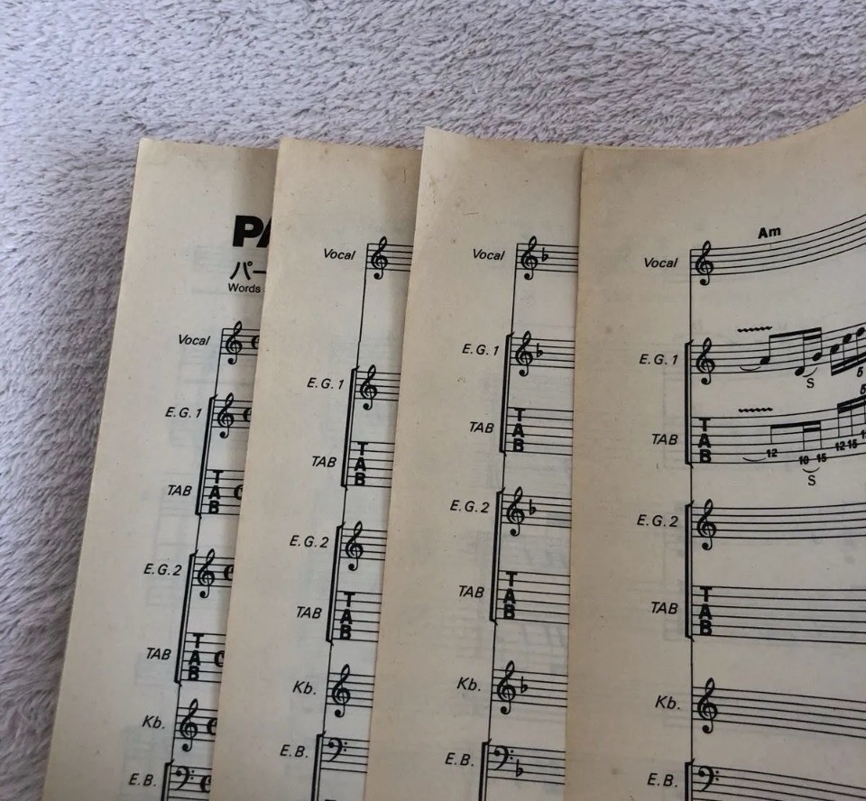TESLA The Great Radio Controversy Band Score Sheet Music Japan