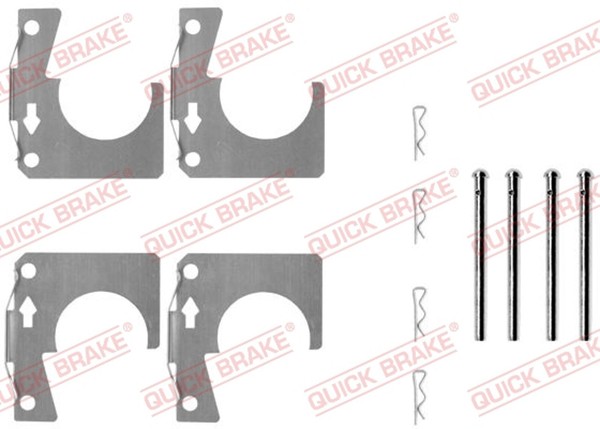 ZubehöRsatz Scheibenbremsbelag Quick Brake 109-0914 FüR Ford Escort AFH 1 ATH TW-image