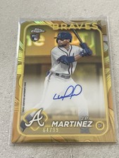 2024 Topps Gilded Collection - Chrome Gold Autographs Julio Pablo Martinez...