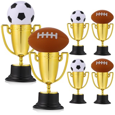  6 Pcs Plastik Trophäe Kind Mini-Kunststoff-Trophäen Trophäendekor