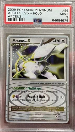 PSA 9 - Pokemon 2009 Platinum Arceus - Arceus LV.X 96/99 Holo Ultra Rare