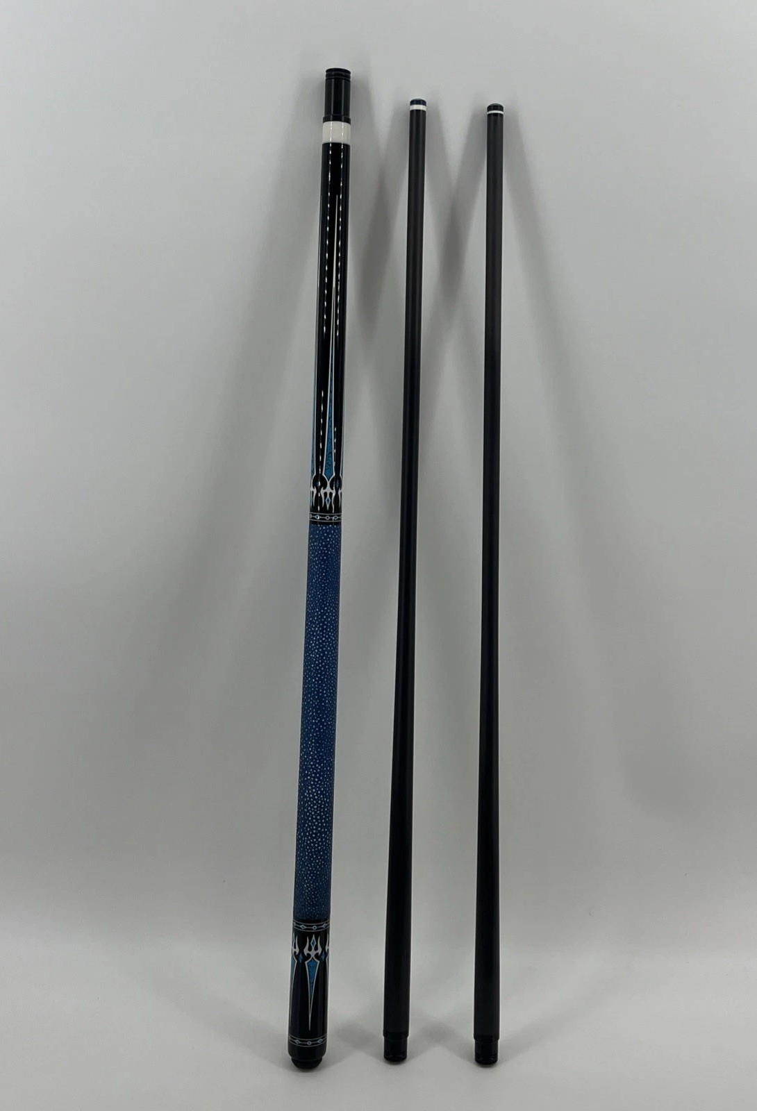 J Flowers Cue JFS 10-11F Blue Lizard Wrap 2 Classic Standard Fiber Carbon Shafts
