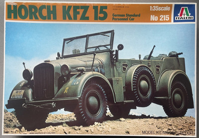 Italeri 215 Horch KFZ 15 German Standard Personnel Car 1/35 Scale Model Kit 1:35