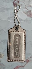 COACH 2.5" x 1.25" Hang Tag Gold Leather.