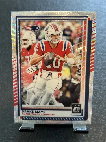 2025 Panini Donruss Optic Drake Maye Holo Wave Prizm /300 #47 Football Patriots
