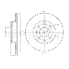 2x Cifam Scheibenbremse vorne 93182290 90008005 | 934791