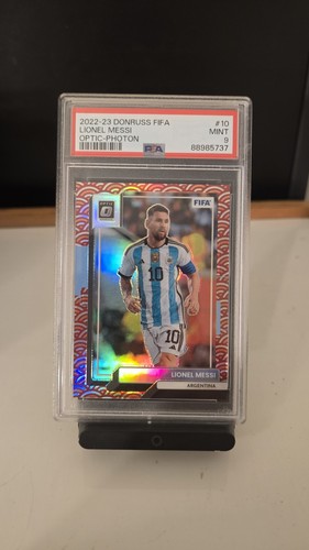 PSA 9: 2022-23 Panini Donruss FIFA Optic Photon #10 - Lionel Messi SSP