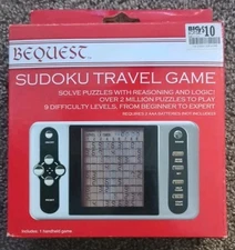Sudoku Puzzle Handheld Electronic Game Over 2 Million Games 9 Levels