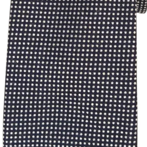 EGARA Mens Tie Navy Blue Silver Micro Dots Classic 3.0 Woven Designer Necktie - Picture 2 of 4