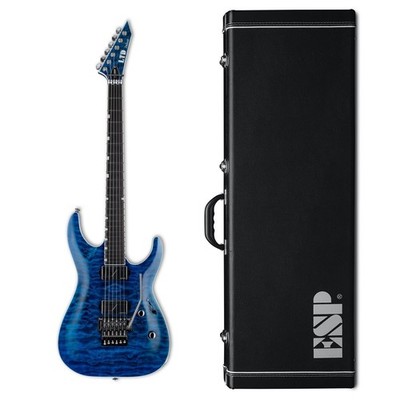 ESP LTD MH-1000 Electric Guitar Black Ocean + Hard Case B-Stock