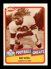 1989 Swell Greats #100 Bill Willis BROWNS HOFer
