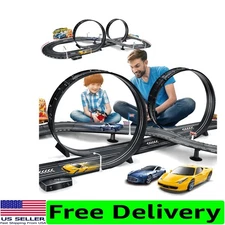 Exciting Electric Slot Car Track with Speed Control - Perfect for 2 Players