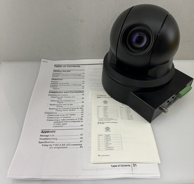 Sony Color Video Camera EVI-D80N W Connector ~No A/C Power Supply Or accessories