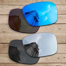 2 Pairs Polarized Replacement Lenses for Oakley Holbrook XL OO9417 Titanium/Blue