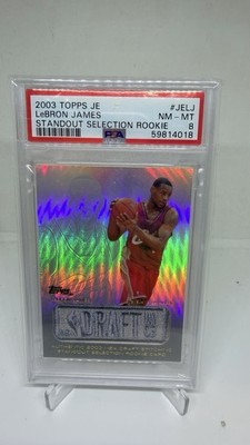 2003 Topps JE Standout Selection Rookie LeBron James NBA Draft