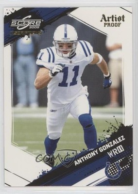 2009 Score Inscriptions Artist Proof 20/32 Anthony Gonzalez #123 0l1