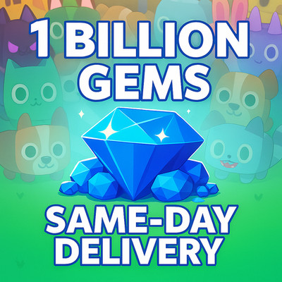  CHEAP 1 BILLION GEMS  Pet Sim 99 - Pet Simulator 99 - SAME-DAY DELIVERY
