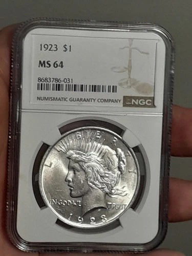 1923 Peace Dollar MS64 NGC