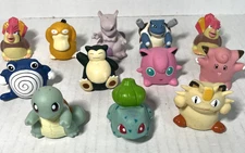 Vintage Nintendo Pokemon LOT of 12 Sliders OddzOn Roller Ball Figures 1999/2000