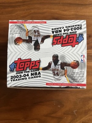 2003-04 Topps Basketball pack box No Packs Empty Box LeBron James Rookie Year