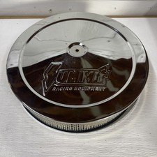 Summit Racing Equipment Chrome Steel Air Cleaner 14x3 Raised Base Summit Racing Equipment Chrome Steel Air Cleaner 14x3 Raised Base