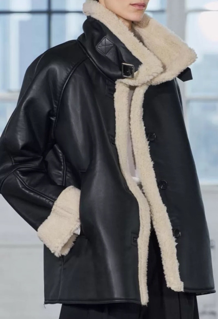 ALTRA ZARAZW COLLECTION GIACCA DOUBLE FACE NERA FW24 25 TAGLIE M REF. 3548 248