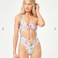 LSPACE x JVS Printed Solana One Piece Women’s Size Medium