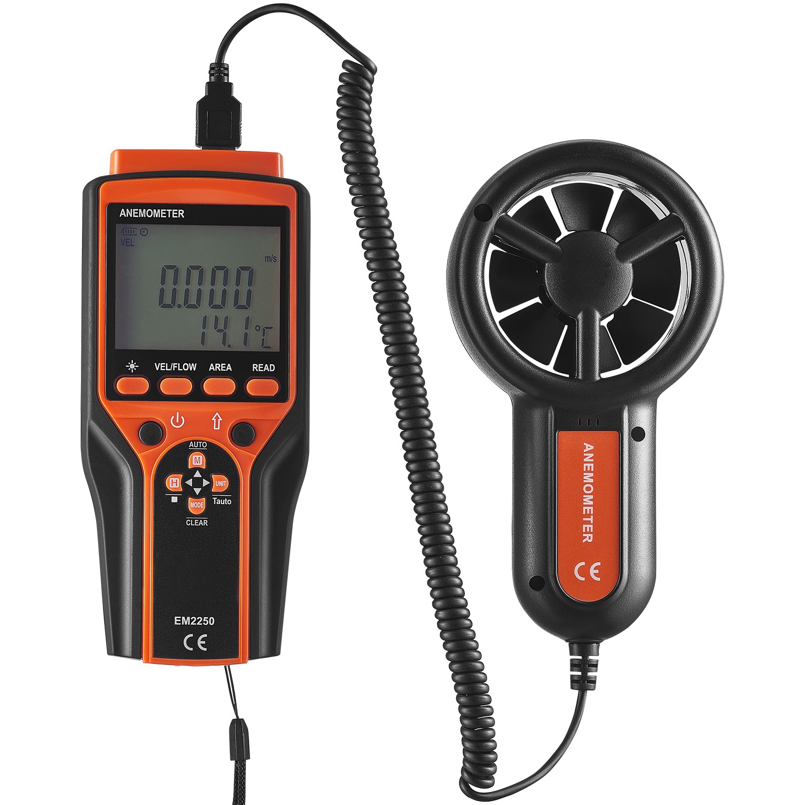 Uimoso Handheld Digital Anemometer Wind Speed and CFM Meter with LED Display
