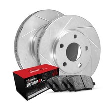 R1 Concepts Weun1 74028 R1 Concepts Silver Slotted Rotors With 5000 Oep Brake