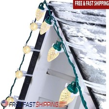 C9 LED Christmas Lights Waterproof Dimmable Shatterproof Connectable 100 Clips