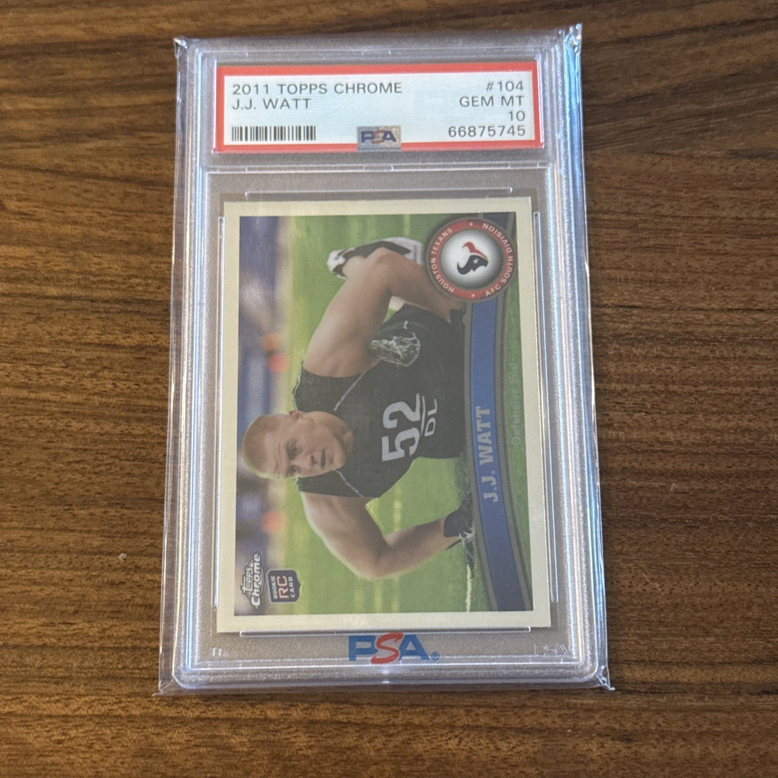 JJ Watt Topps Chrome #104 Base