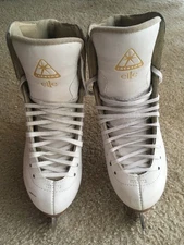 Jackson Elle Model 2130 Figure Skates Girls Size 5.5 B Mirage Blades + Covers