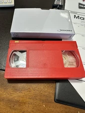 VHS Red SKC Branded Colored Shells:  50 Units 80 Minutes