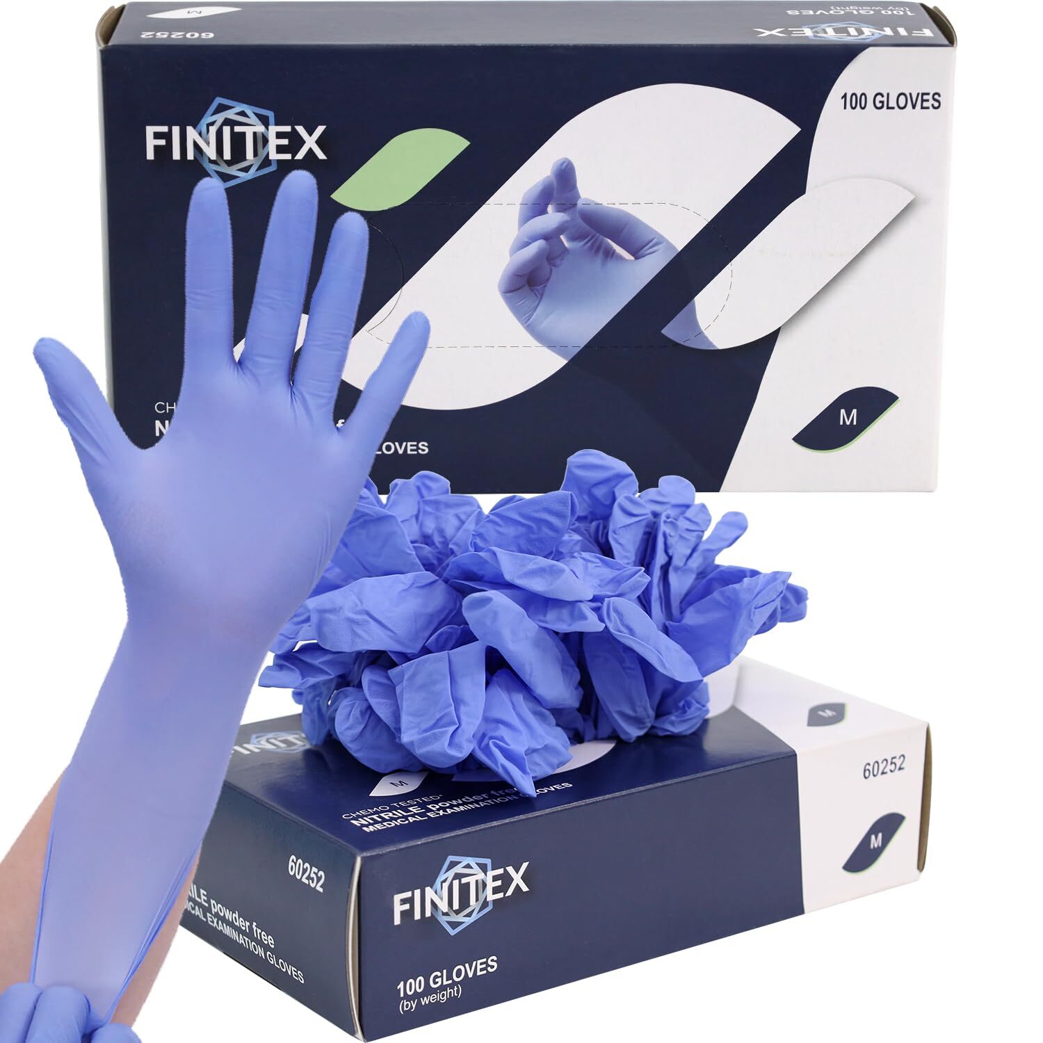 Nitrile Disposable Gloves Medical Exam Gloves - 100 PCS Blue Latex-free Exami...