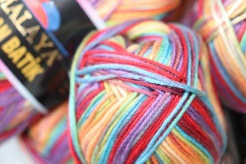 100gGarn Himalaya MERCAN BATIK,100%Micro Dralon Acrylic,farbenfroh strickenwolle - Bild 3 von 4