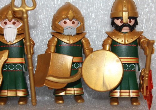 Playmobil Romain 5 X " Grecs Vert " 4271 4273 4276 État Parfait - Picture 9 of 11