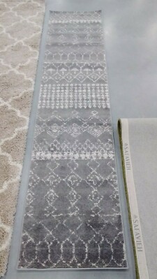 GREY / IVORY 2' X 9' Back Stain Rug, Reduced Price 1172709004 TUL229F-29
