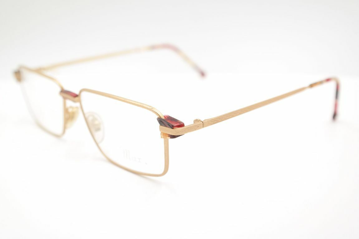Vintage Max. Needham 54[]15 145 Gold oval Brille Brillengestell eyeglasses NOS