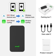 Carlinkit 5.0 Wireless Apple CarPlay Android Auto 2 in 1 Adapter 2-Channel Work