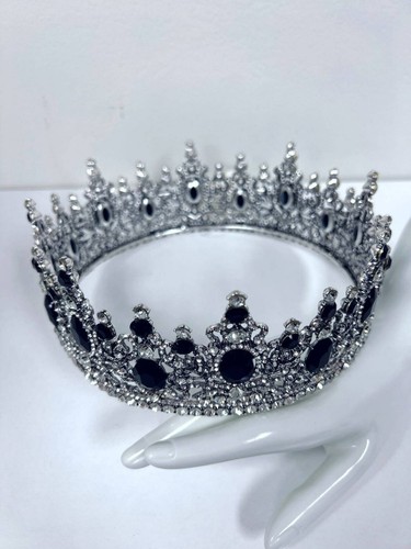 Royal King Crown, Wedding, Tiara, Rhinestone, Birthday, Gift, Halloween, Cosplay - Picture 3 of 3