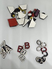 Vintage Rubber 3/4  Magnet Letters Numbers From Restaurant Menu Sign 100 Pieces