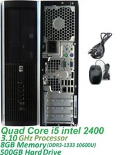 HP Desktop Windows 10 Pro Intel Core i5 3.10GHz 8GB Memory 500GB Hard Drive WIFI